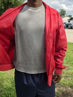 Izod Red Men's Bomber Jacket